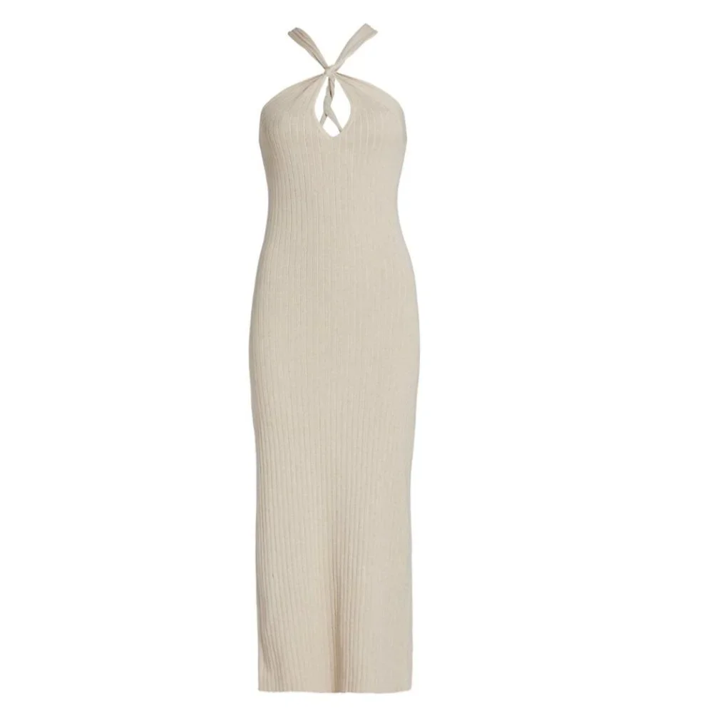 NEW $258 Bailey 44 Rylan Halter Sweater Dress, Size: Small - Picture 2 of 14